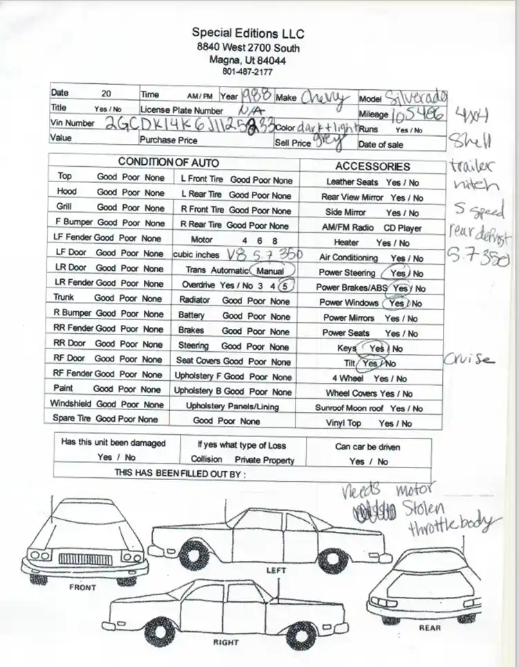 1988 Chevy Silverado - Image 3