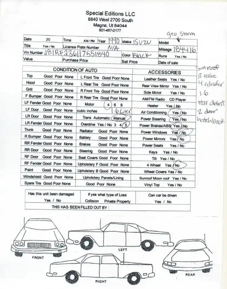 1990 Isuzu Geo Storm - Image 3