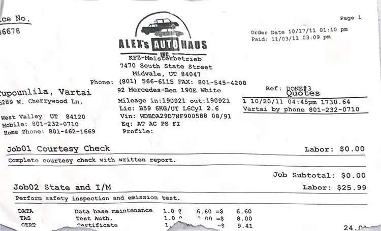 1992 Mercedes Benz 190E - Image 5