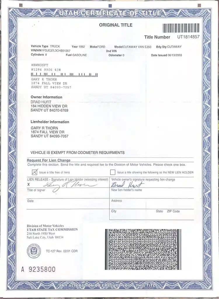 1982 Ford E350 cutaway Box Van - Image 6
