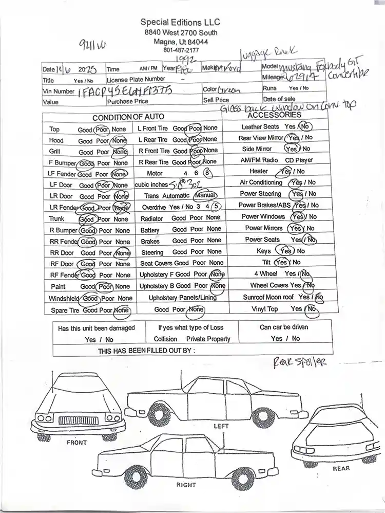 1992 Ford Mustang GT Foxbody Convertible - Image 6