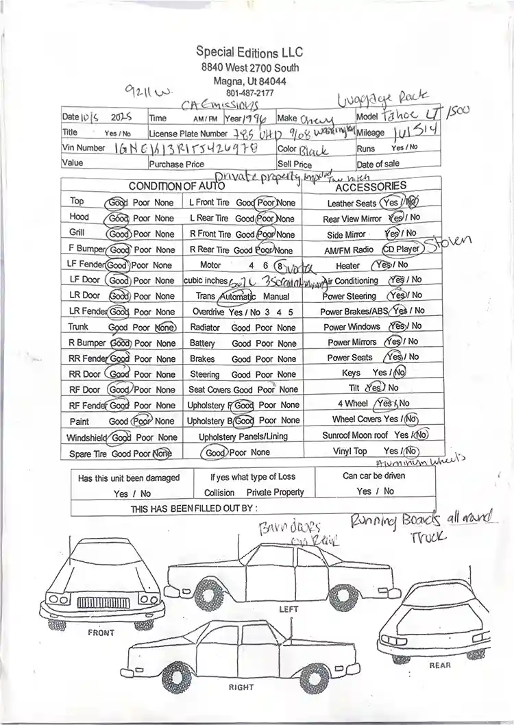 1996 Chevy Tahoe LT 1500 - Image 5